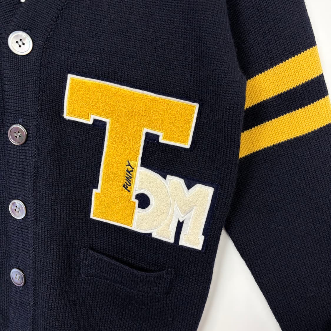 빈티지 레터맨 니트 가디건 상품이미지4