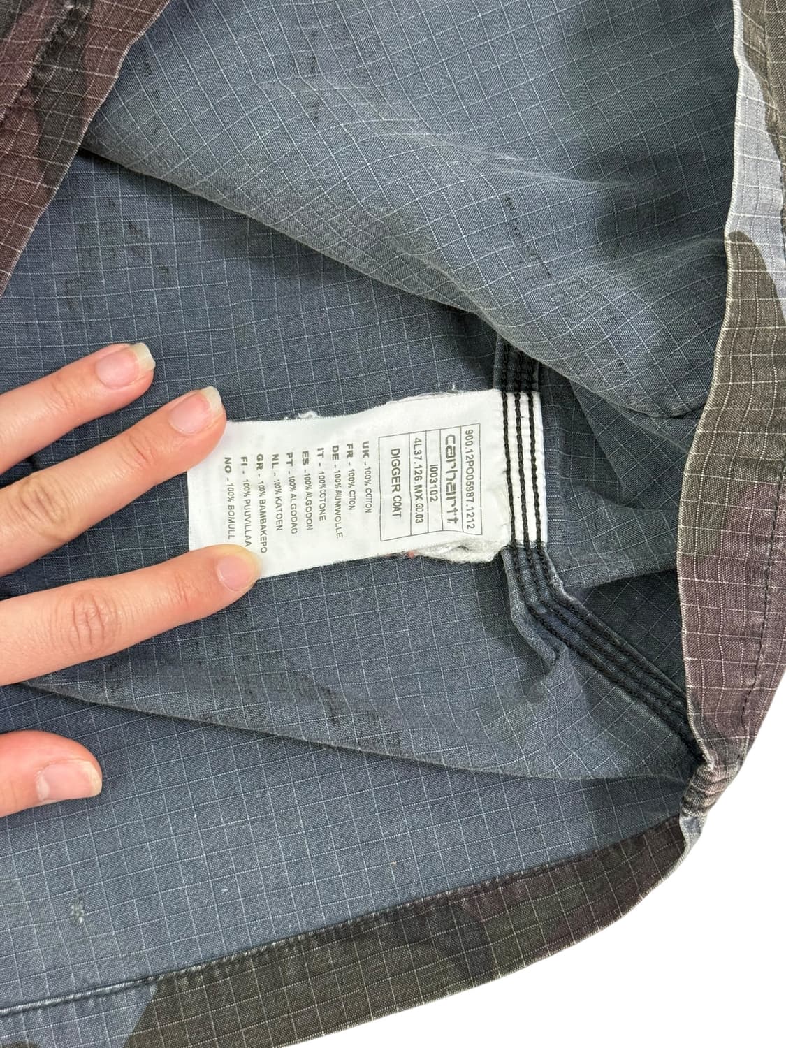 칼하트 wip 카모 자켓 상품이미지8