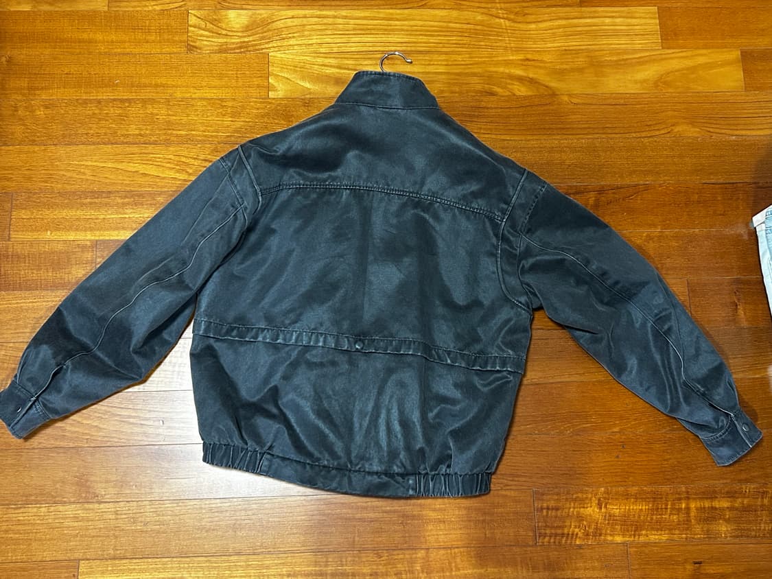 인사일런스 워시드 포우 레더 점퍼 차콜 M 상품이미지6