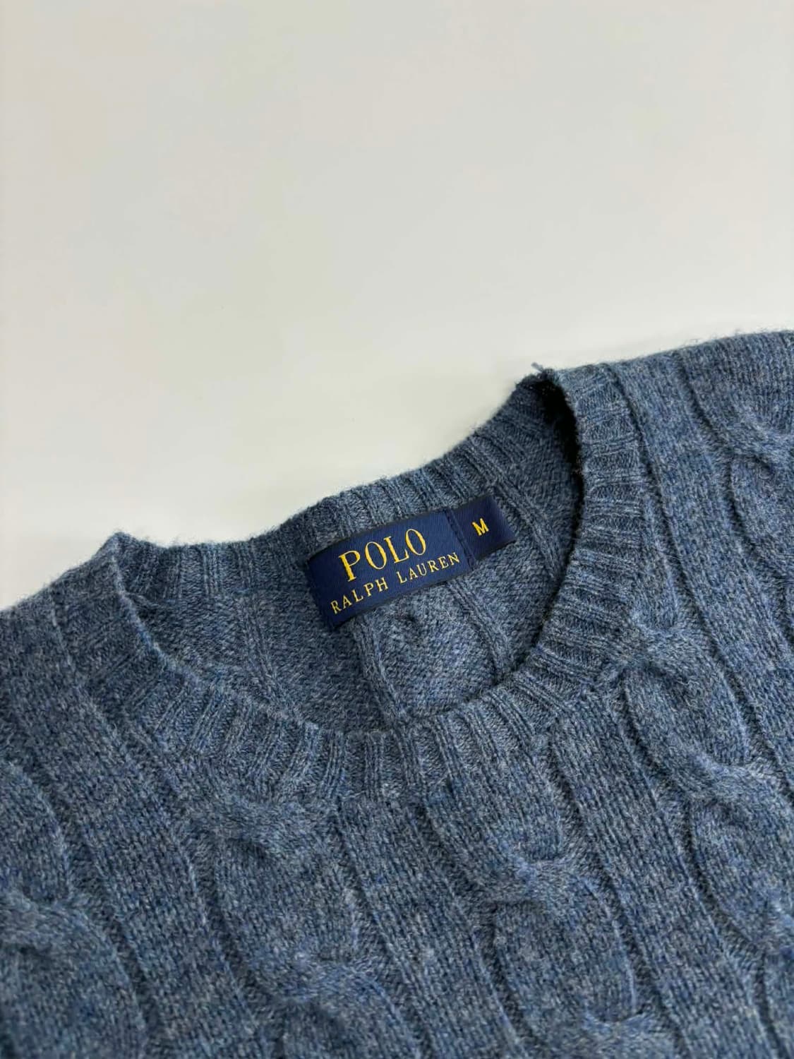 [M] 폴로 랄프로렌 램스울 케이블 니트 스웨터 상품이미지3