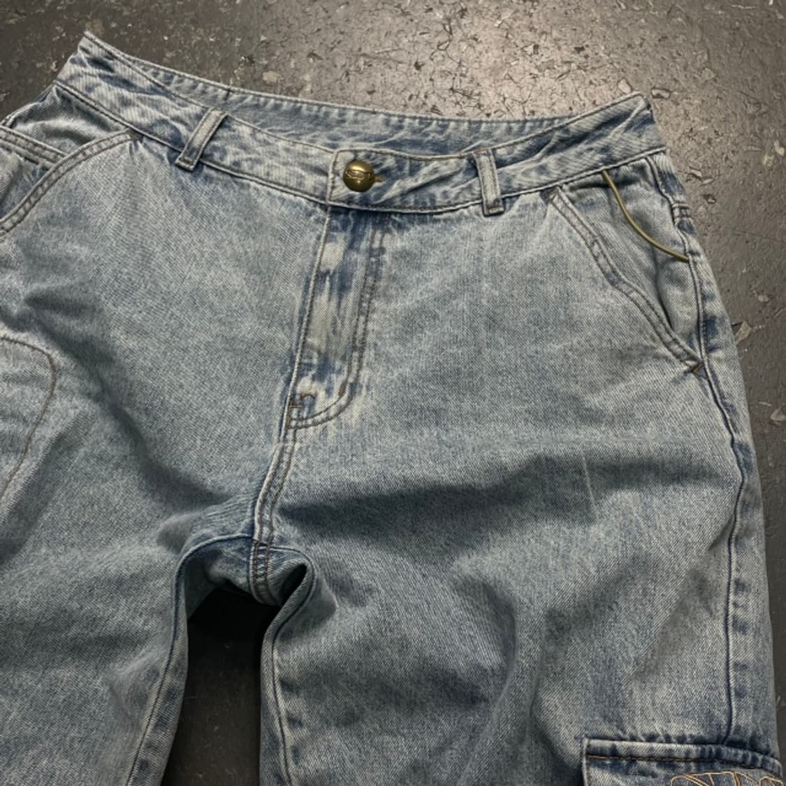 100 스컬프터 데님 카고팬츠  상품이미지2