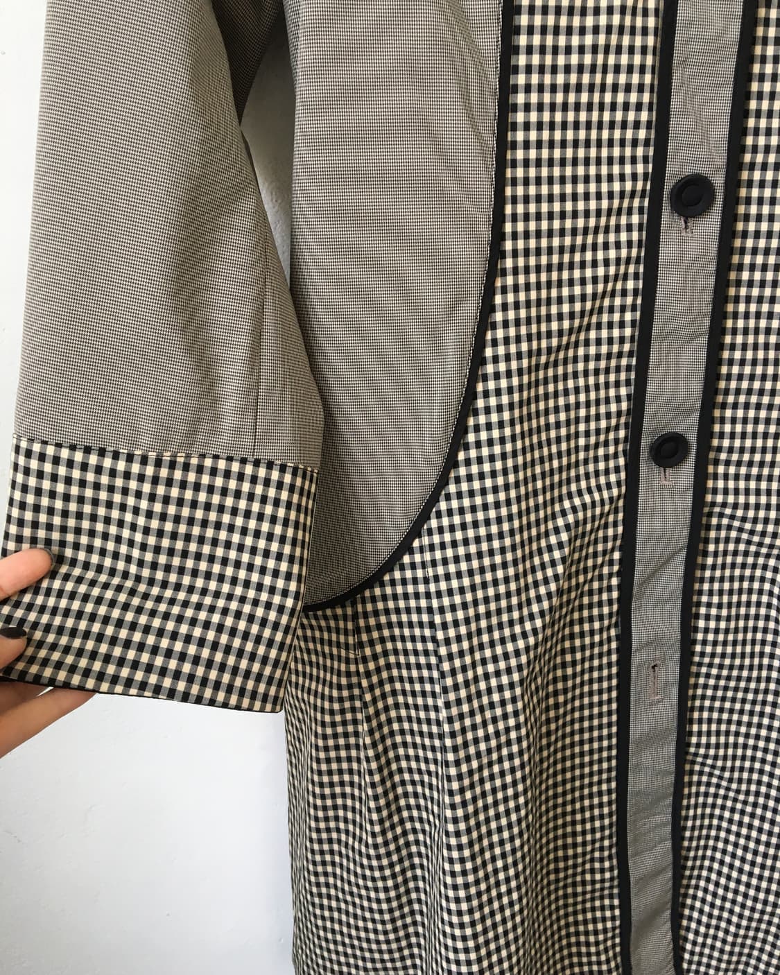 Hiroko koshino check pattern layer high  상품이미지4