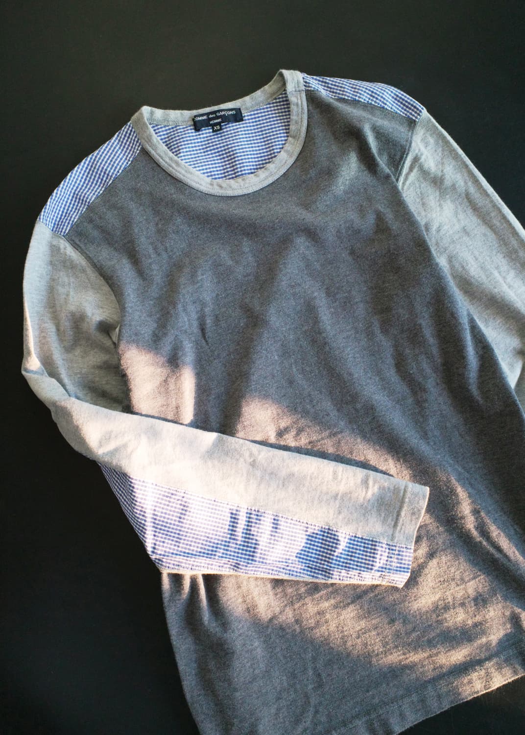 꼼데가르송 옴므 체크 롱슬리브 상품이미지1