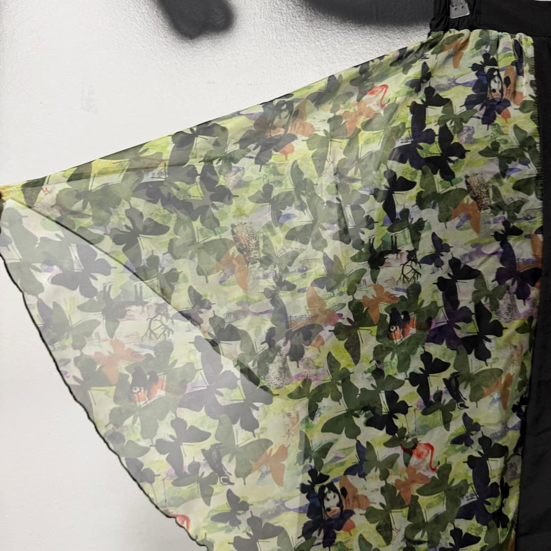 VTG 빈티지 재패니즈 오리엔탈 패턴 쉬폰 레이어드 팬츠 상품이미지3