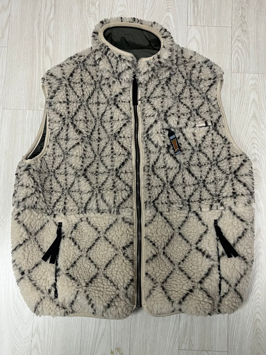 캐피탈 사시코 보아 플리스 리버시블 베스트 키나 리 상품이미지1