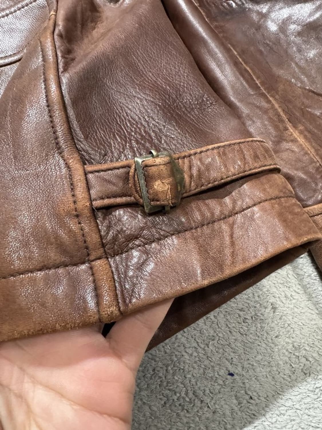 바나나리퍼블릭 양가죽 자켓 M 상품이미지8