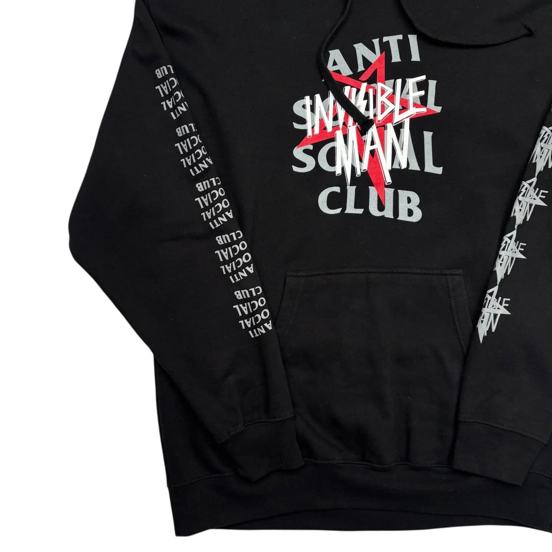 안티 소셜 소셜 클럽 인비저블맨 블랙 후드티 L 상품이미지3
