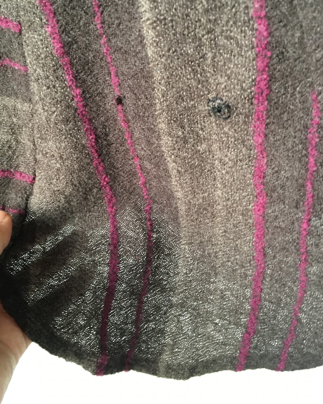 Pattern layered unbalanced woolen cardig 상품이미지5