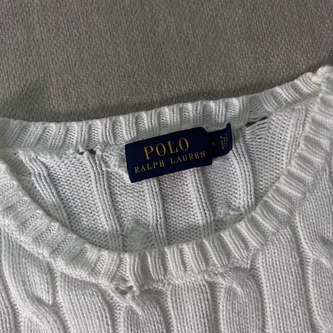 W95 폴로 랄프로렌 꽈배기 니트 상품이미지5