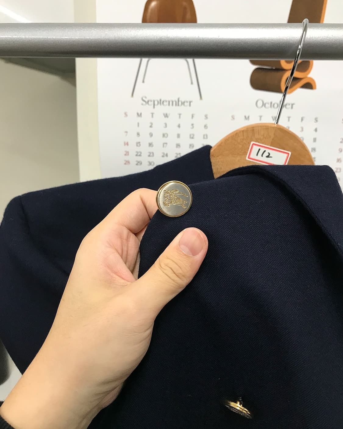 버버리 금장 더블 울 자켓 블레이저 상품이미지3
