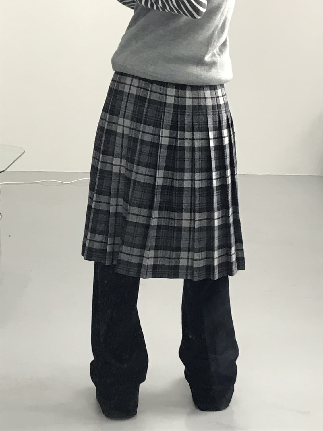 Oneil Of Dublin Checked Midi Lap Skirts 상품이미지3