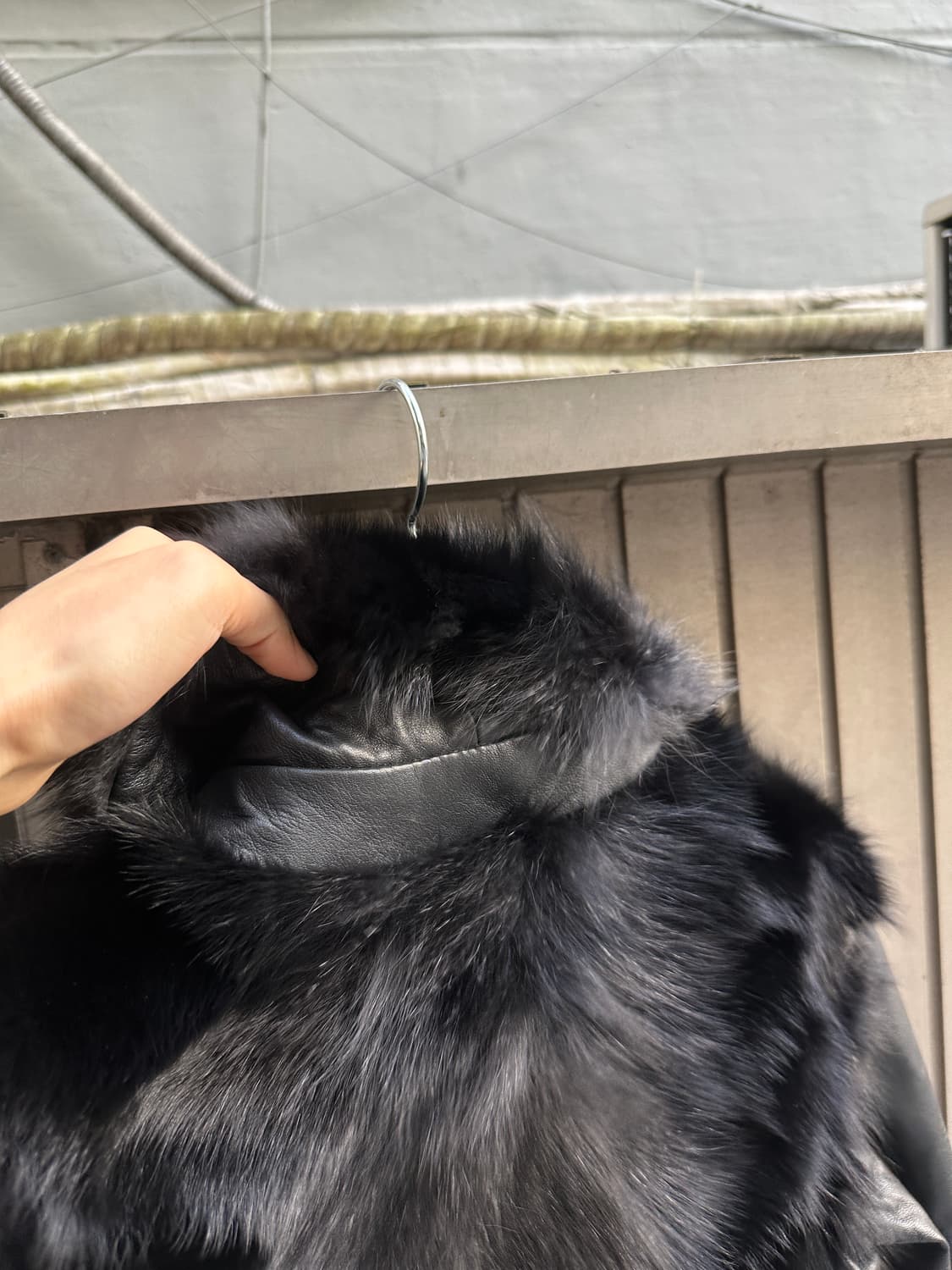Real fur lams leather jacket 상품이미지6
