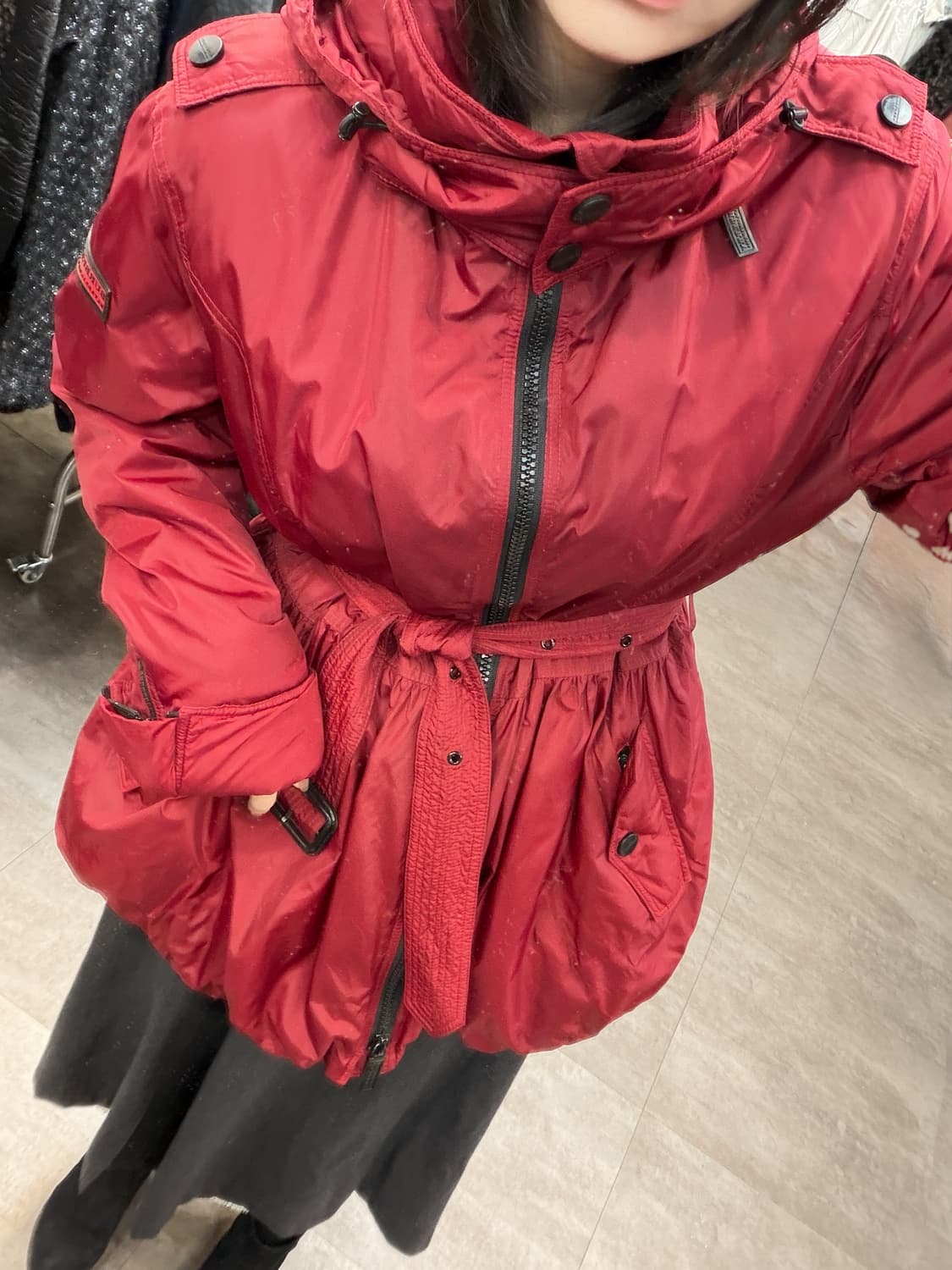 버버리 벨티드 후드 패딩 자켓 상품이미지9