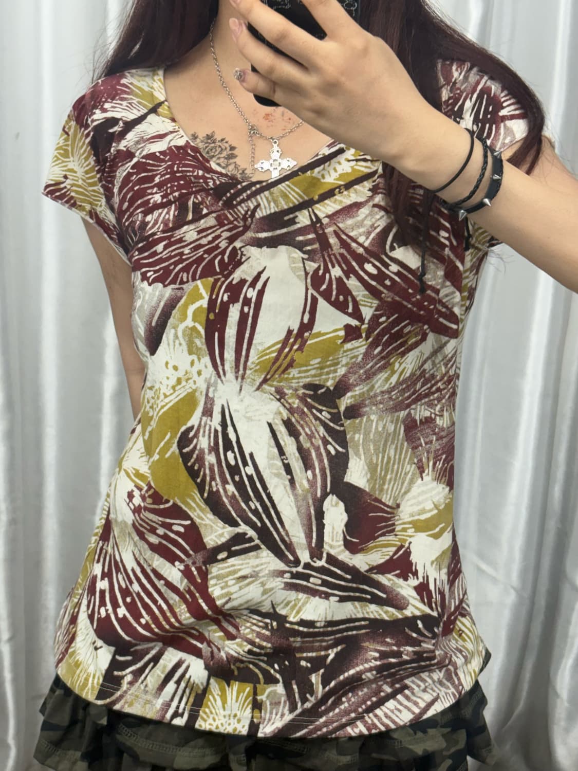 Calvin Klein Flower Printed Short Sleeve 상품이미지1