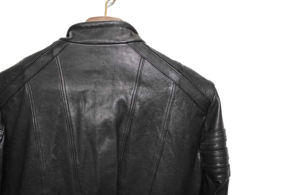 2000s JAPAN 램스킨 싱글 레더 자켓 상품이미지4