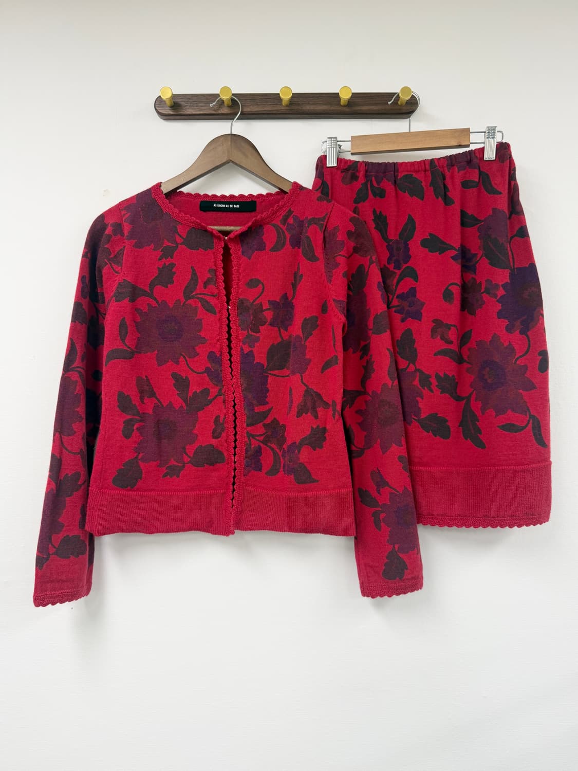 Vintage flower knit set-up 상품이미지1