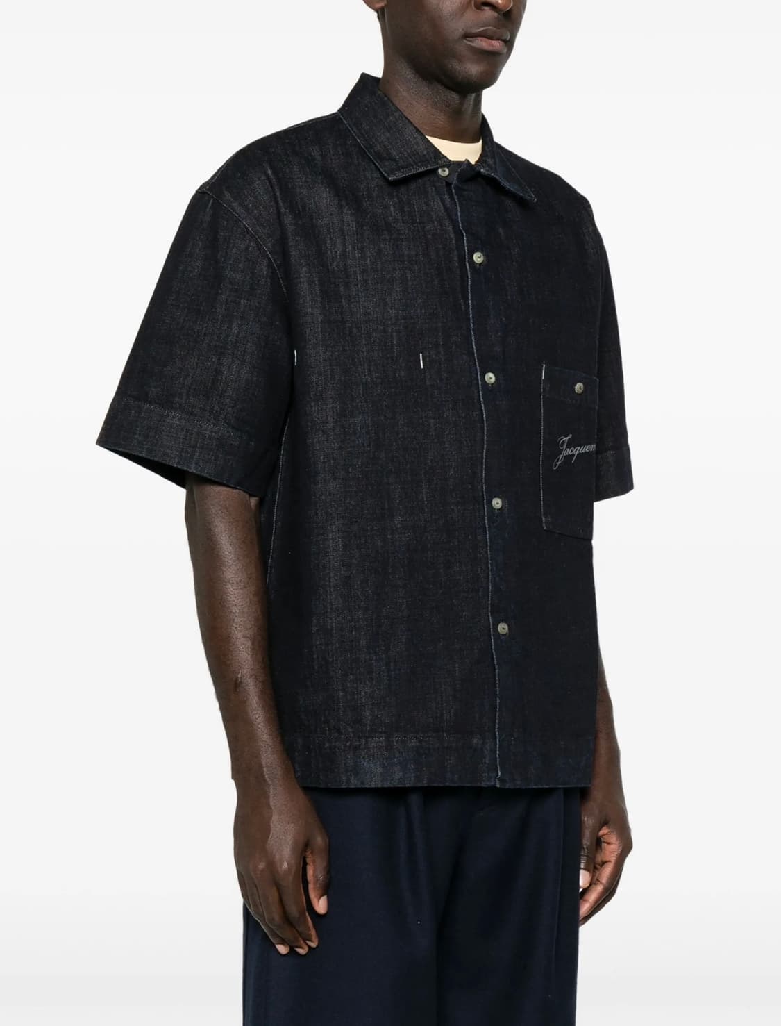 [48] 자크뮈스 알로에 드 님 데님 셔츠 다크 네이비 상품이미지8