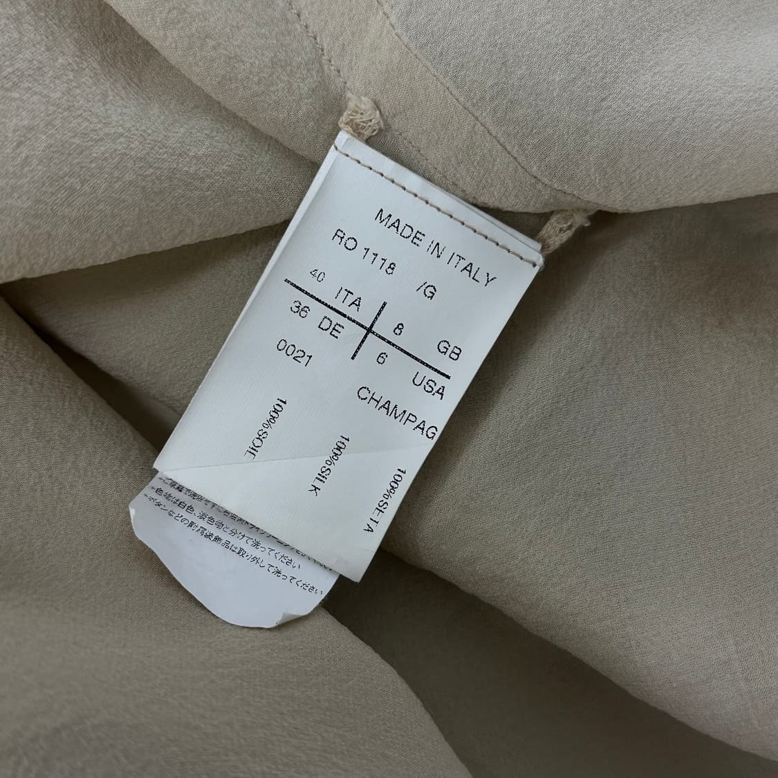 릭오웬스 카울넥 슬리브리스 실크 탑 상품이미지9