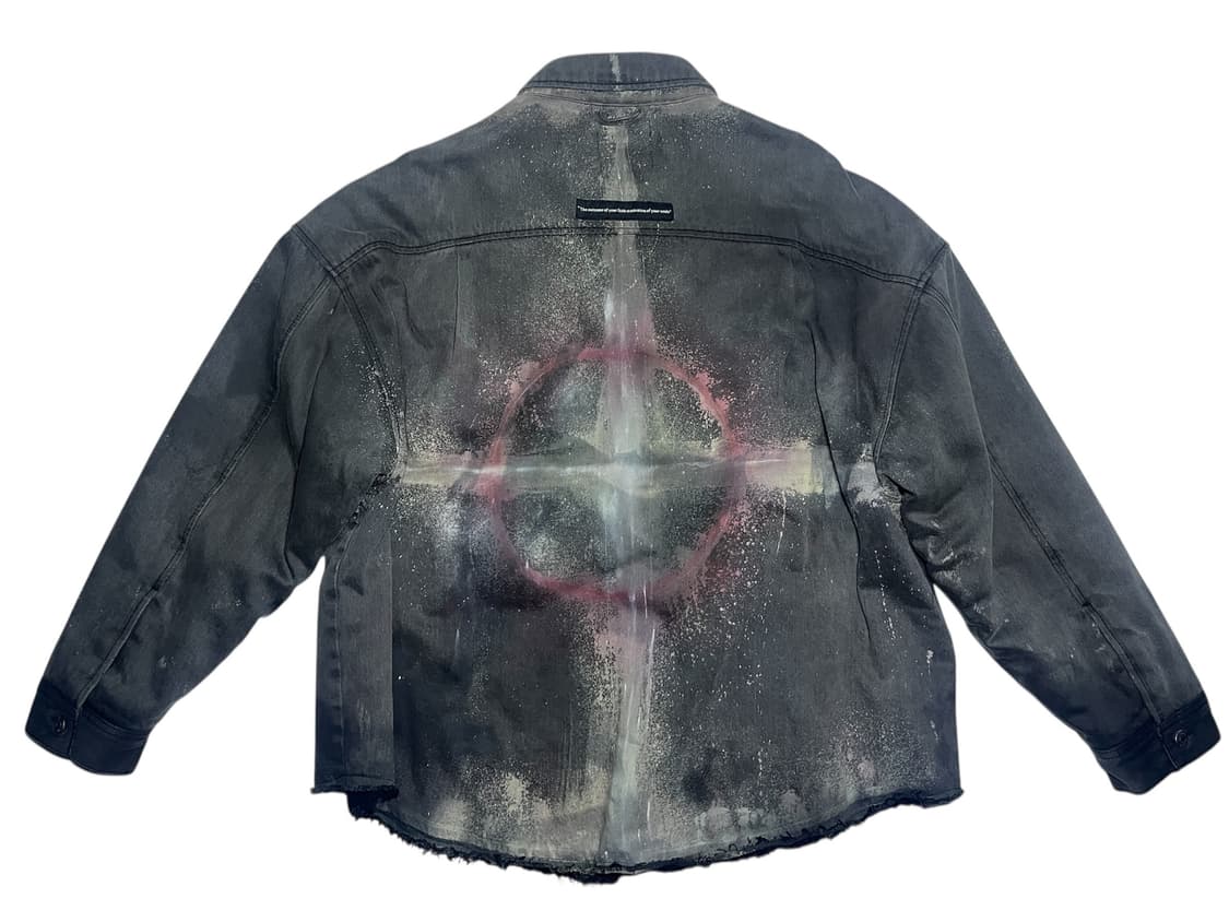 [OS] 빈티지 아카이브 이클립스 컷아웃 쉐르파 데님 자켓 상품이미지2