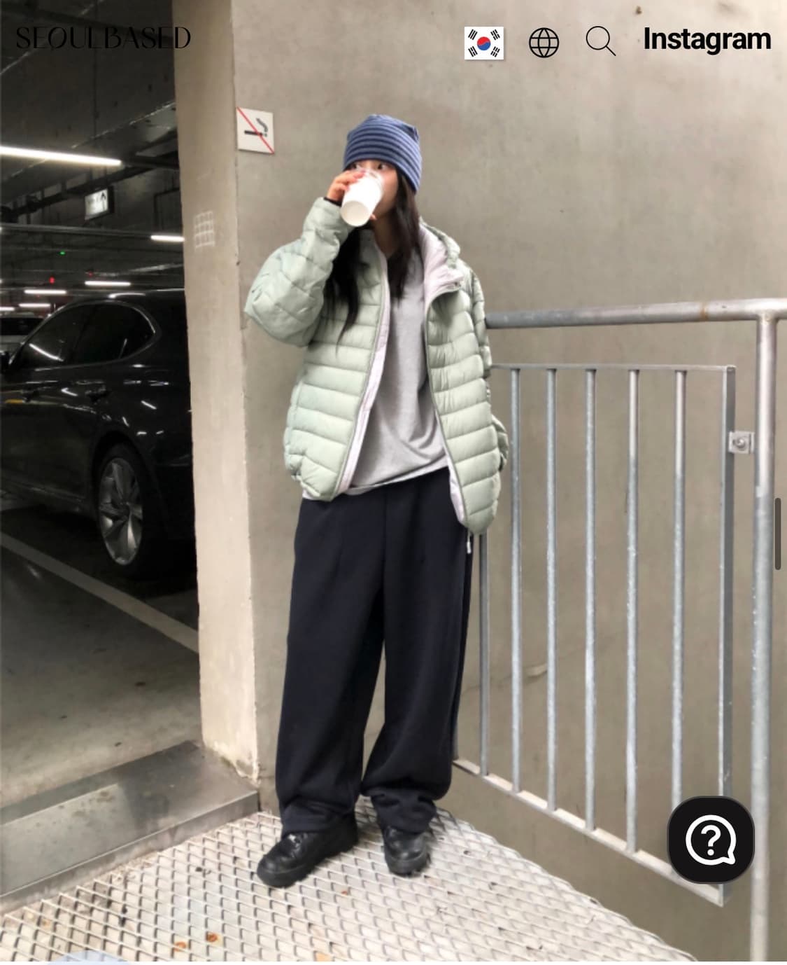 서울베이스드 빅보이 스웨트팬츠 차콜 F 상품이미지1