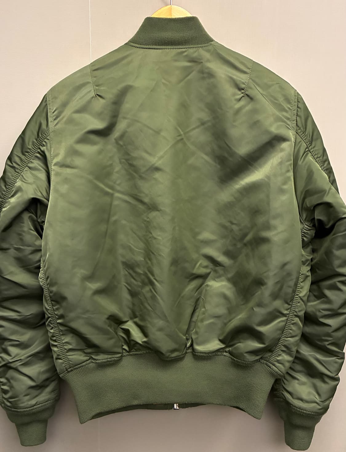 (S/95)알파인더스트리 ma-1 세이지그린 플라이트 항공점퍼 마원 상품이미지7