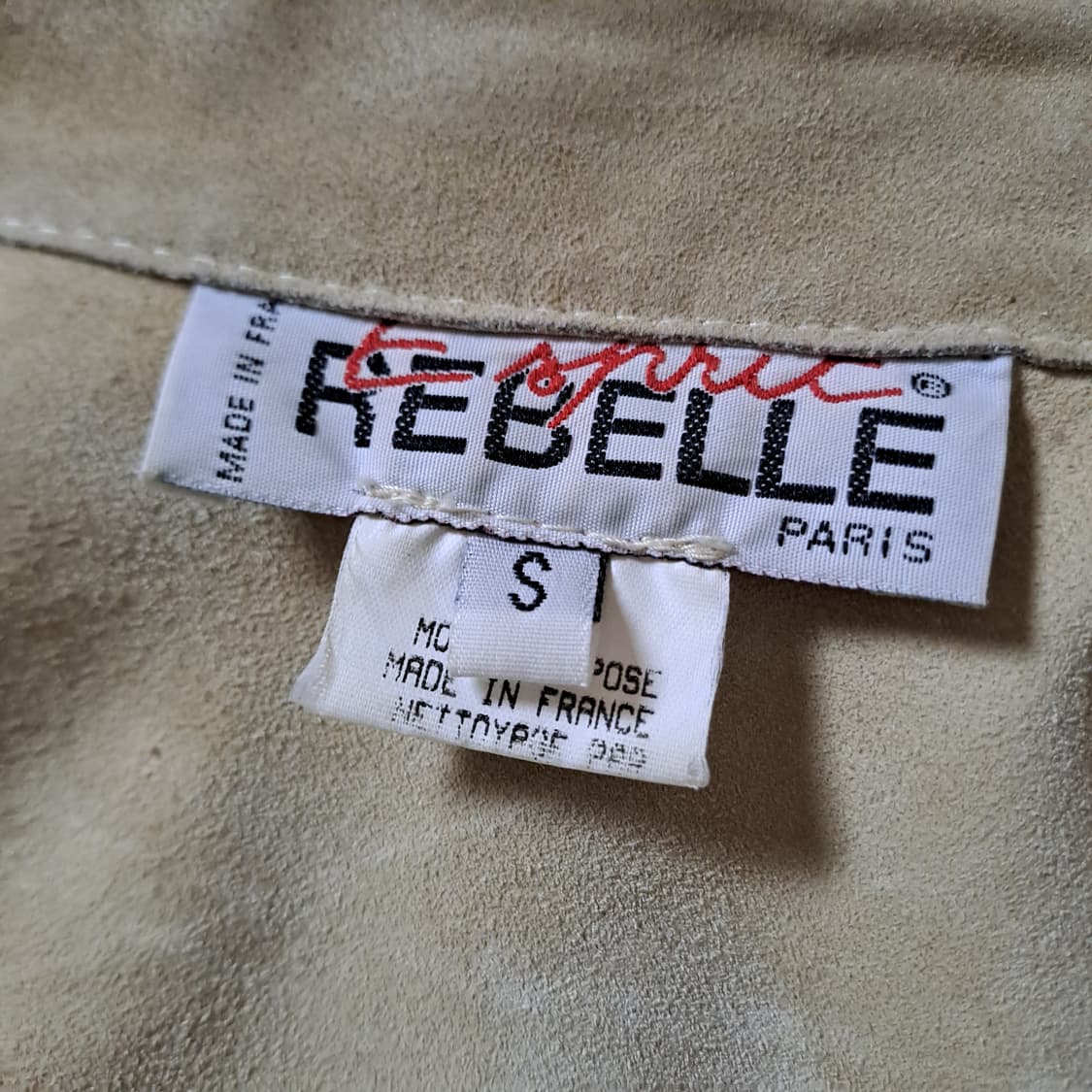 (택포) 메드 인 프랑스 REBELLE 스웨이드 아우터셔츠 M B744 상품이미지7