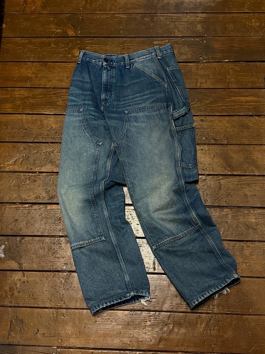 Carhartt 칼하트 데님 더블니 카펜터 팬츠 아메리칸 캐쥬얼 워크웨어 상품이미지1