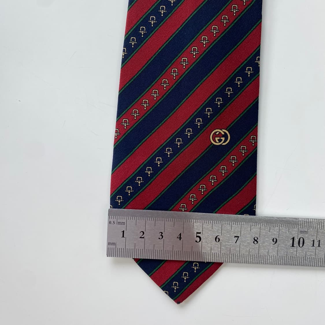 구찌(GUCCI) 심플로고 명품 정품 넥타이 7.6cm 상품이미지8