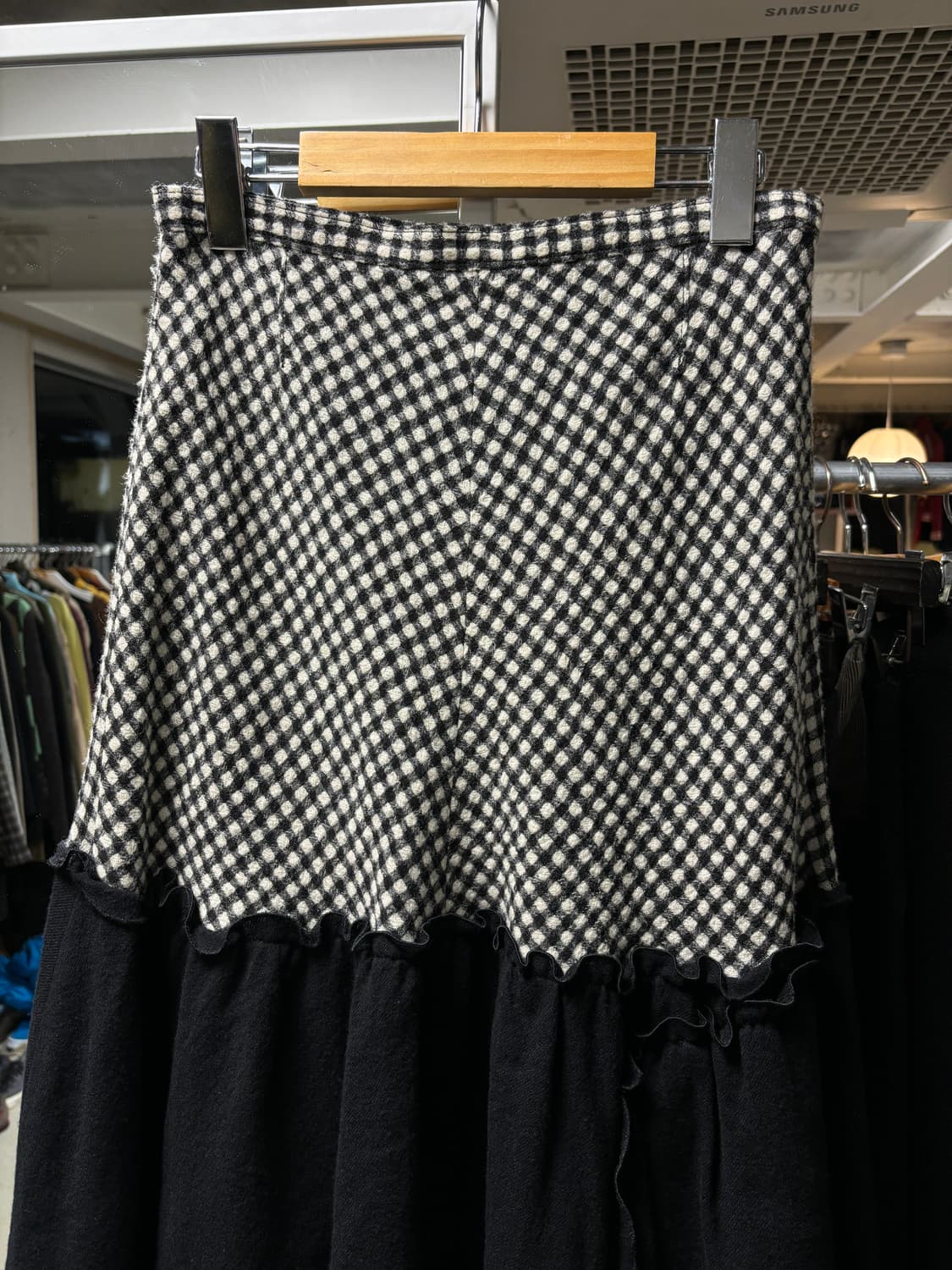 센소유니코 t.b 레이어드 플레어 울스커트 상품이미지3