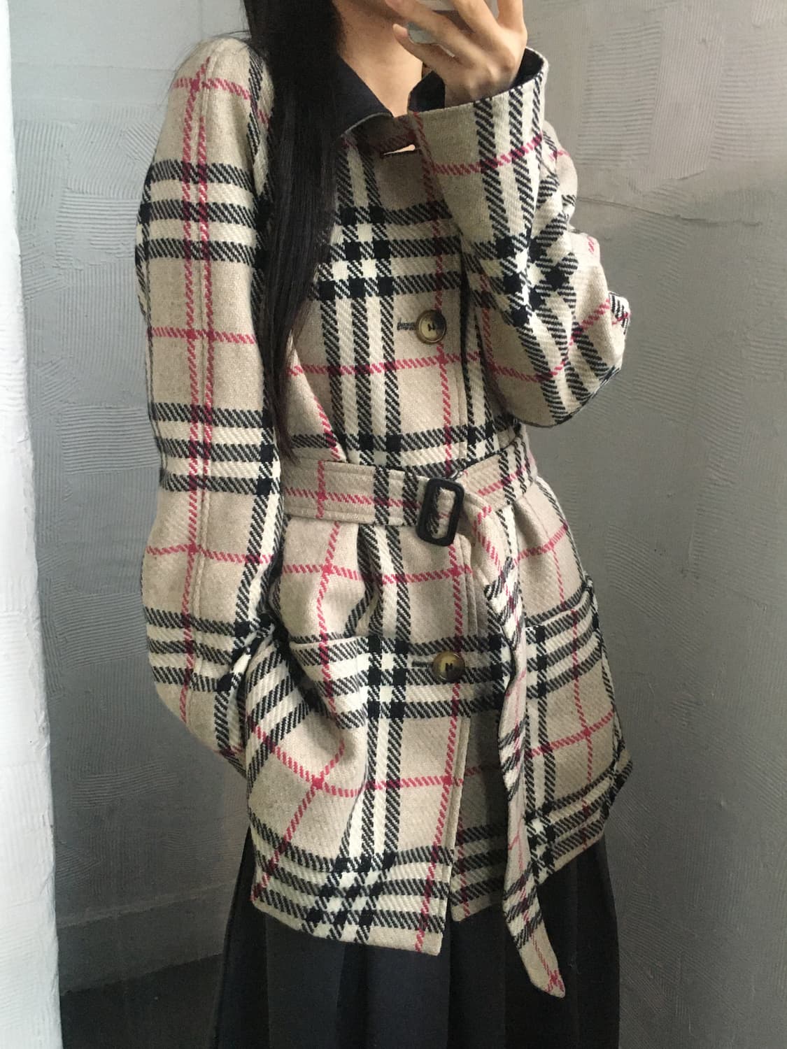 Burberry 런던 노바체크 리버시블 울 자켓 상품이미지2