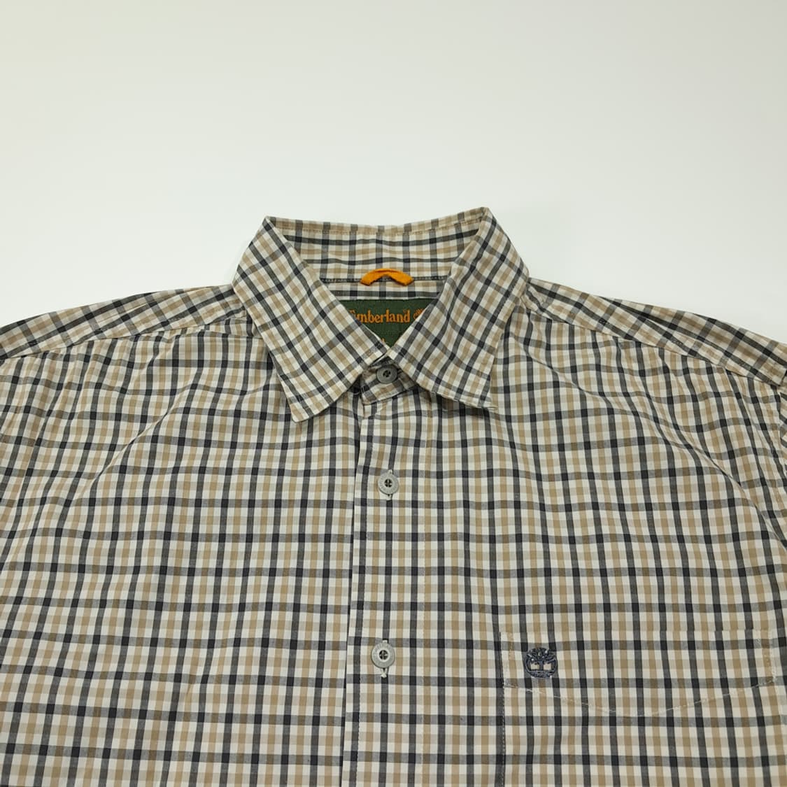 CL752 L 팀버랜드 00s 홍콩판 마이크로체크  베이지 셔츠 상품이미지2