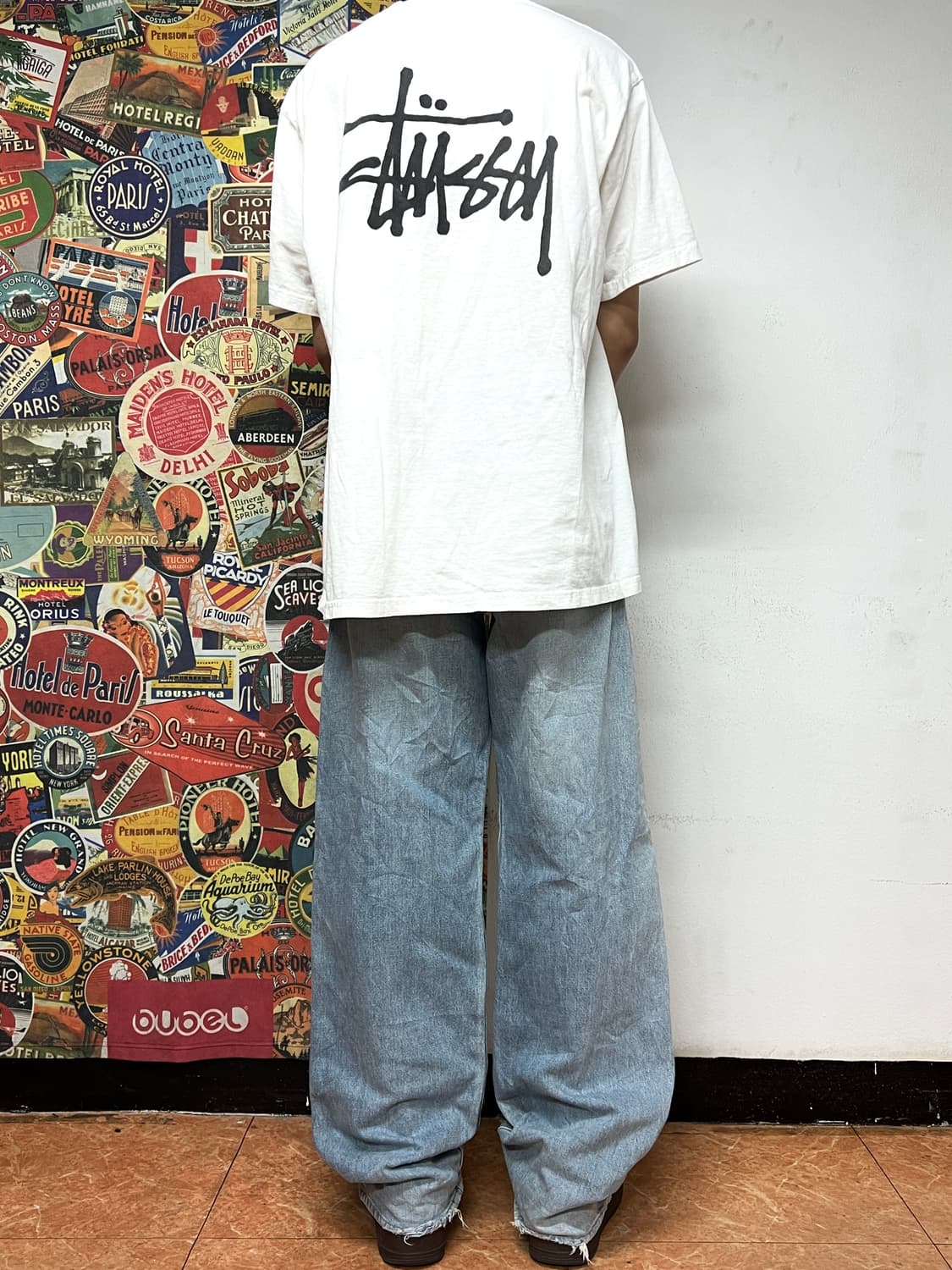 90s 빅존 GL HEART 와이드 데님 올드스쿨 배기핏 연청바지 31 상품이미지2