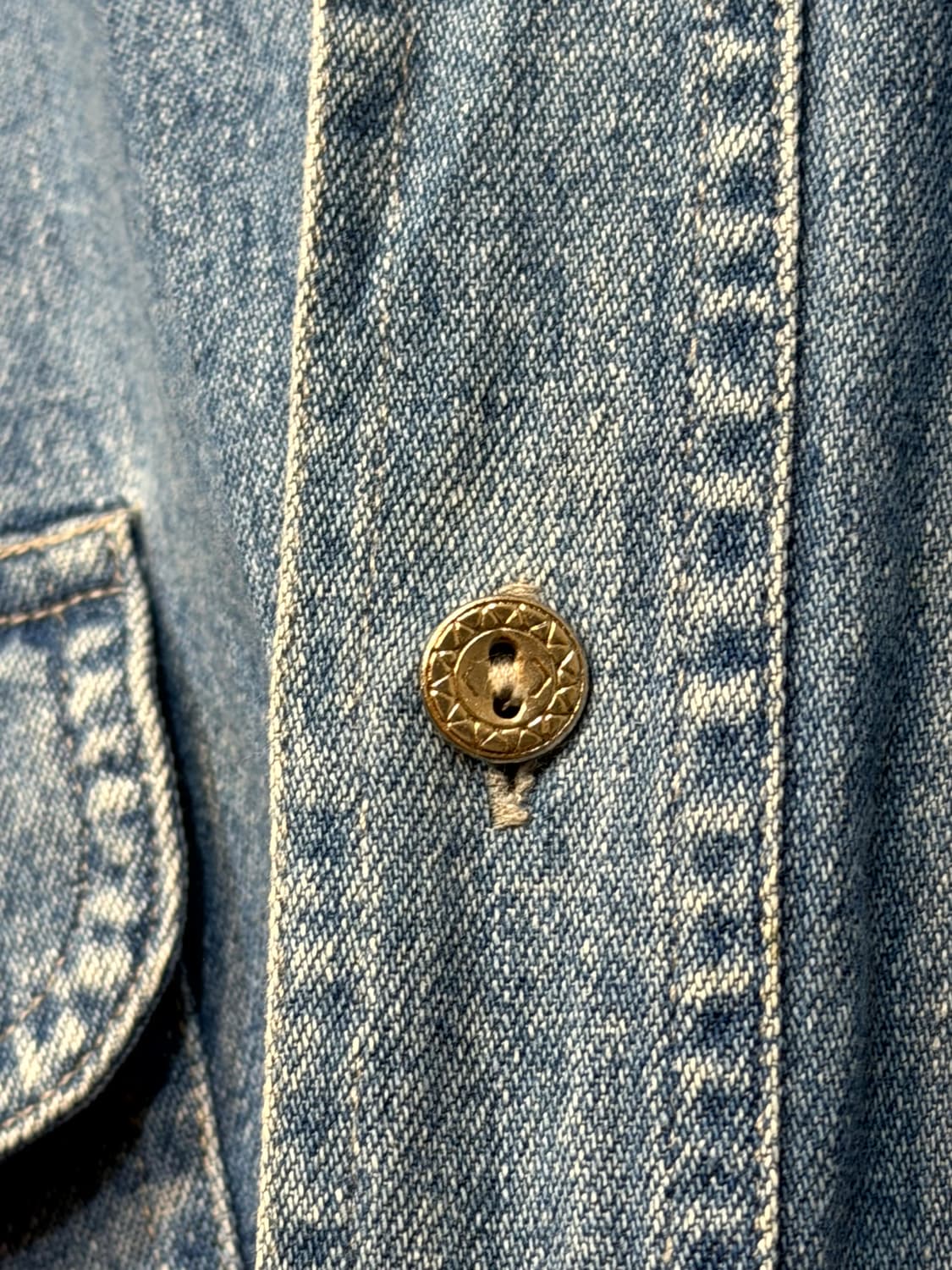 90's Lee Union Made 데님워크 셔츠 상품이미지2