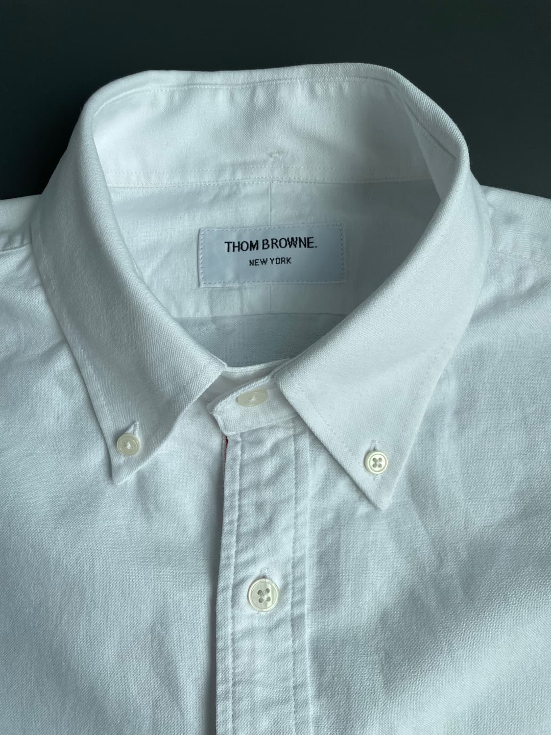 [3] 톰브라운 남성 히든 삼선 포플린 셔츠 상품이미지7