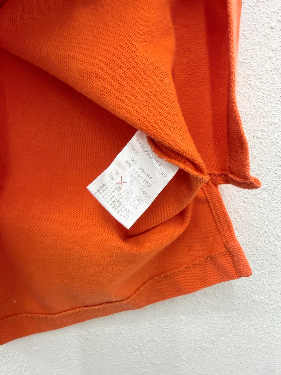 빈티지 Ralph Lauren 오랜지 슬림 카라티 상품이미지4