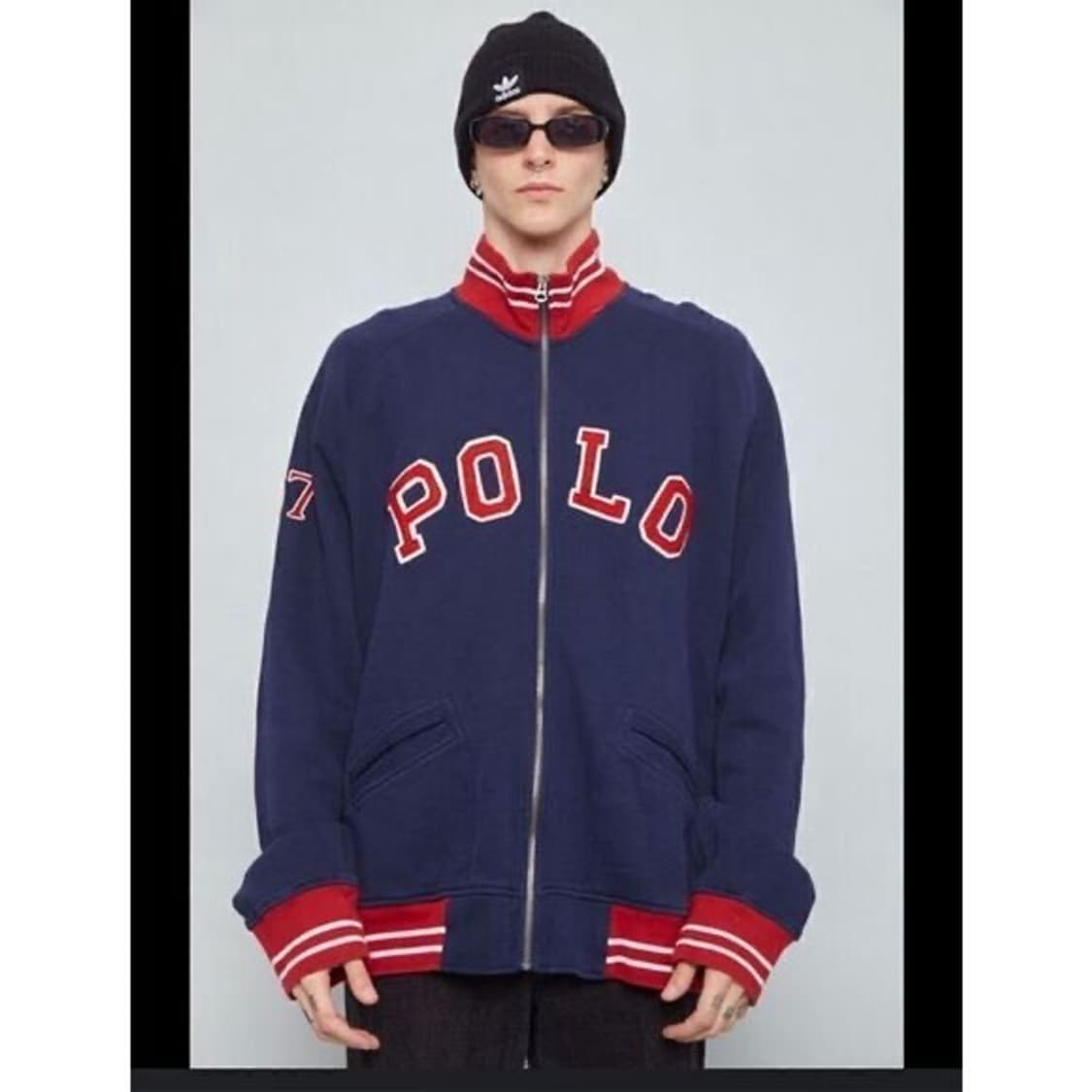 폴로 랄프로렌 스펠링 로고 집업 져지 상품이미지1