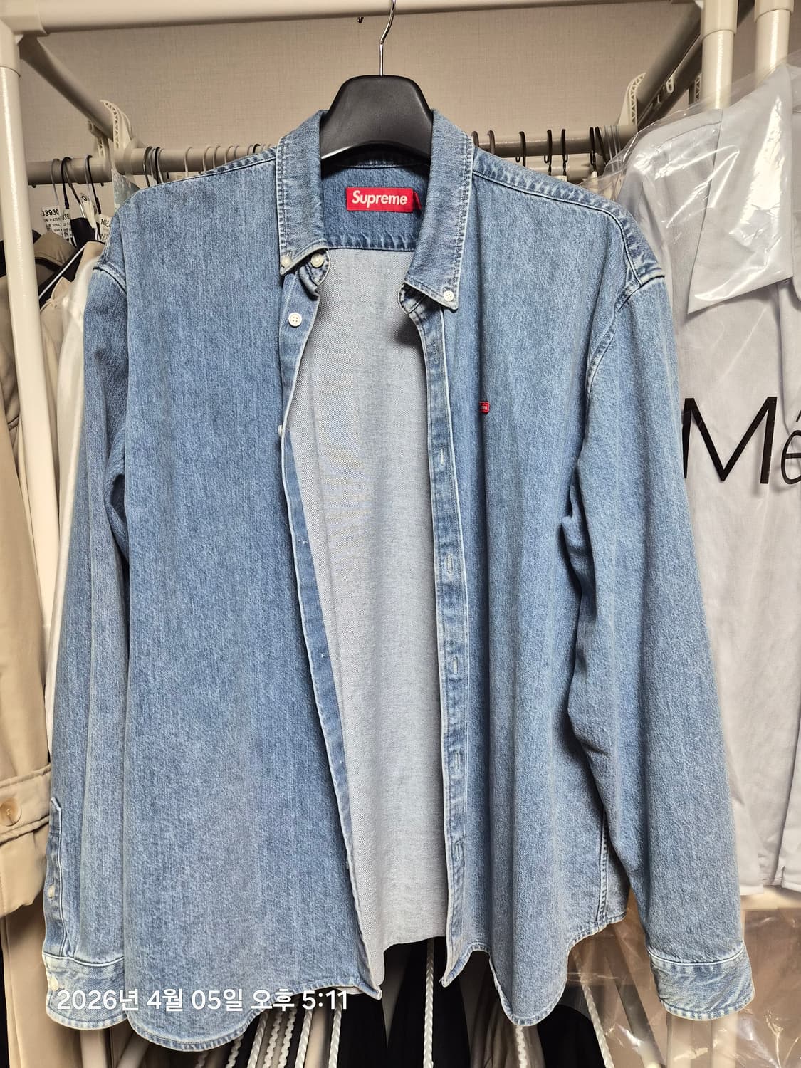 23FW 슈프림 스몰박스 데님셔츠 상품이미지1