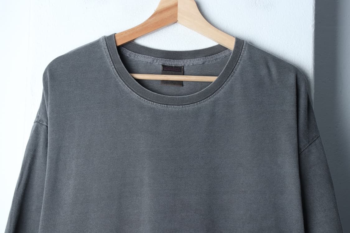 (XL-2XL) 플루크 반팔 티셔츠 빅사이즈 피그먼트 그레이-H31958 상품이미지3