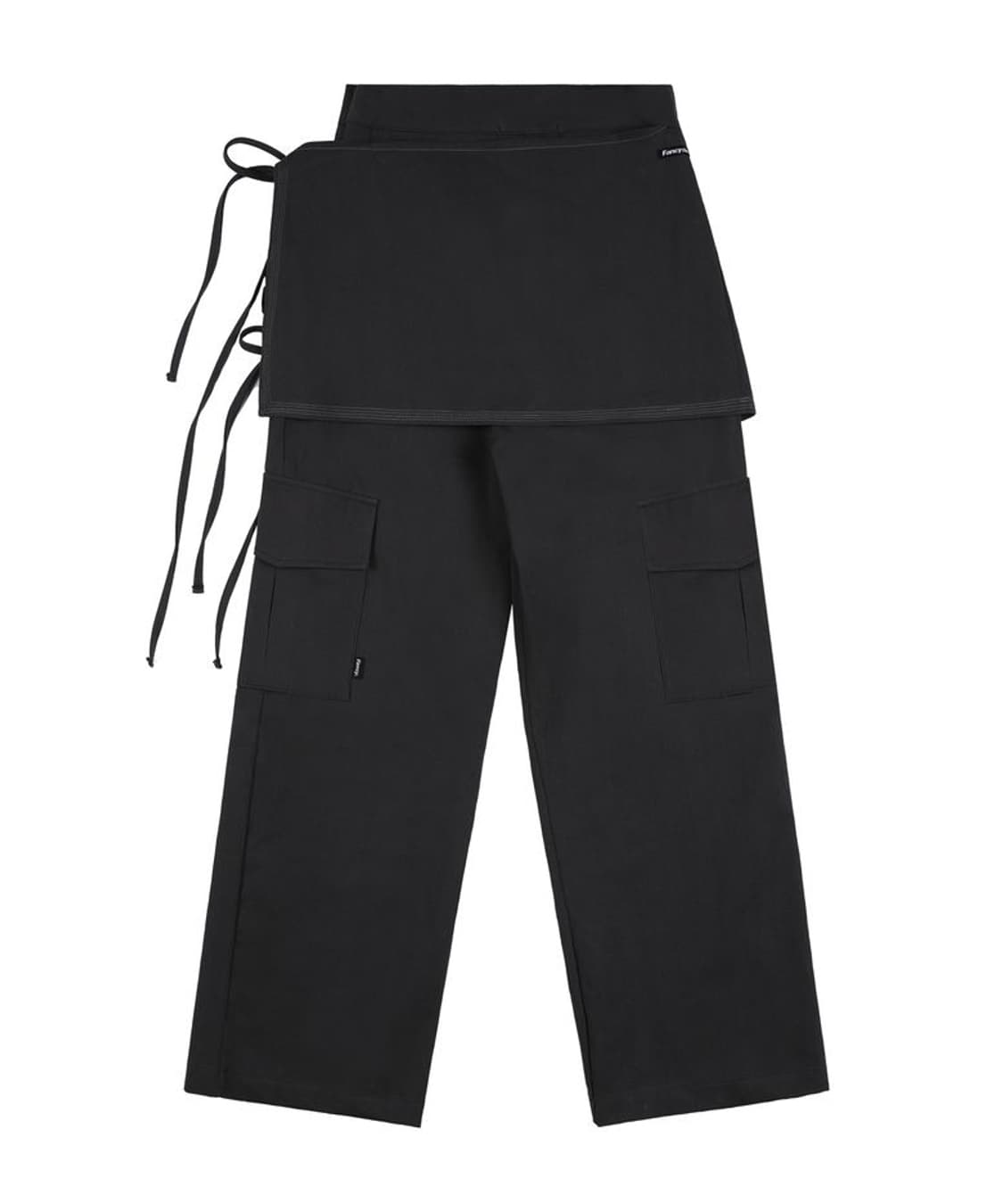 [M] 팬시클럽 린트 와이드 랩 팬츠 상품이미지4