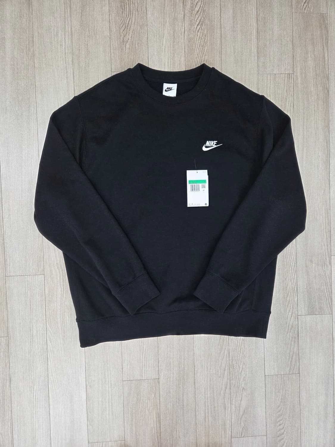 NSW 나이키 클럽 맨투맨 블랙 XL, 105 BV2667-010 상품이미지2