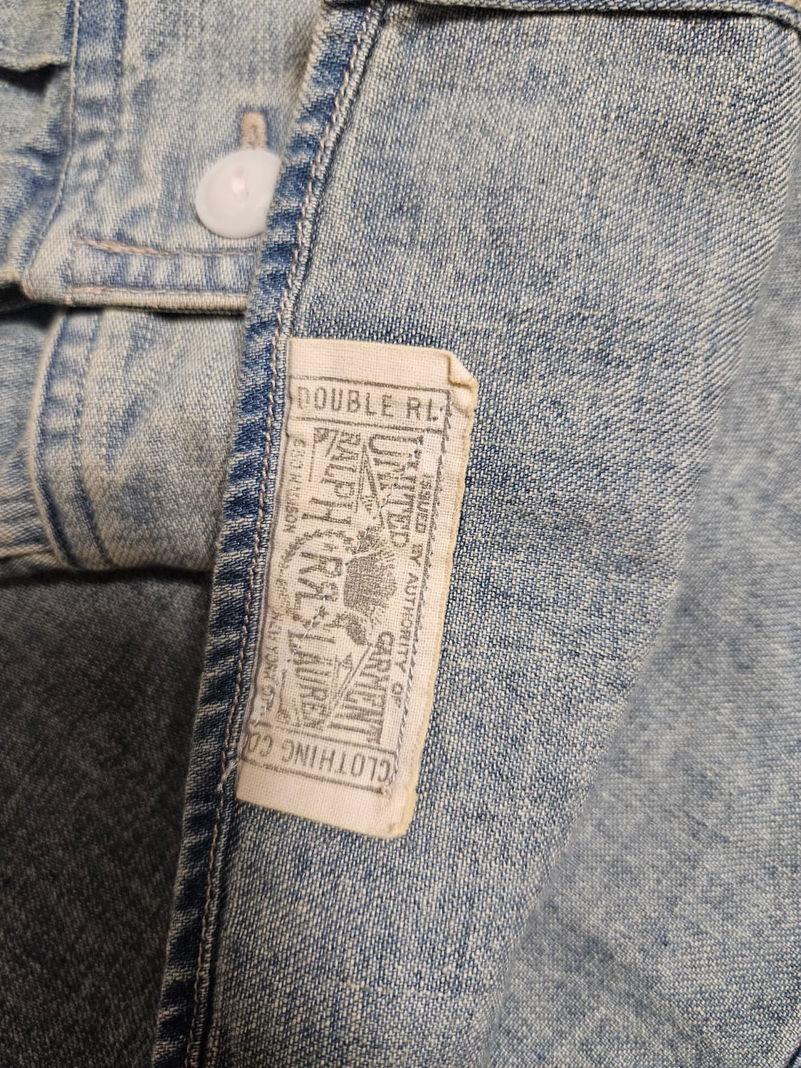 RRL 더블알엘 워크 데님 셔츠 m사이즈 상품이미지4