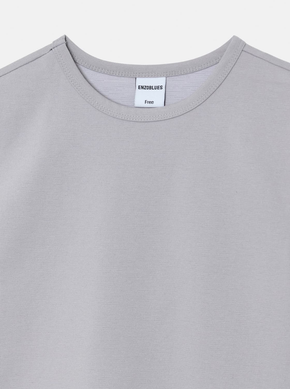 엔조블루스 파스텔 캡 슬리브 티셔츠 Light Grey 상품이미지8