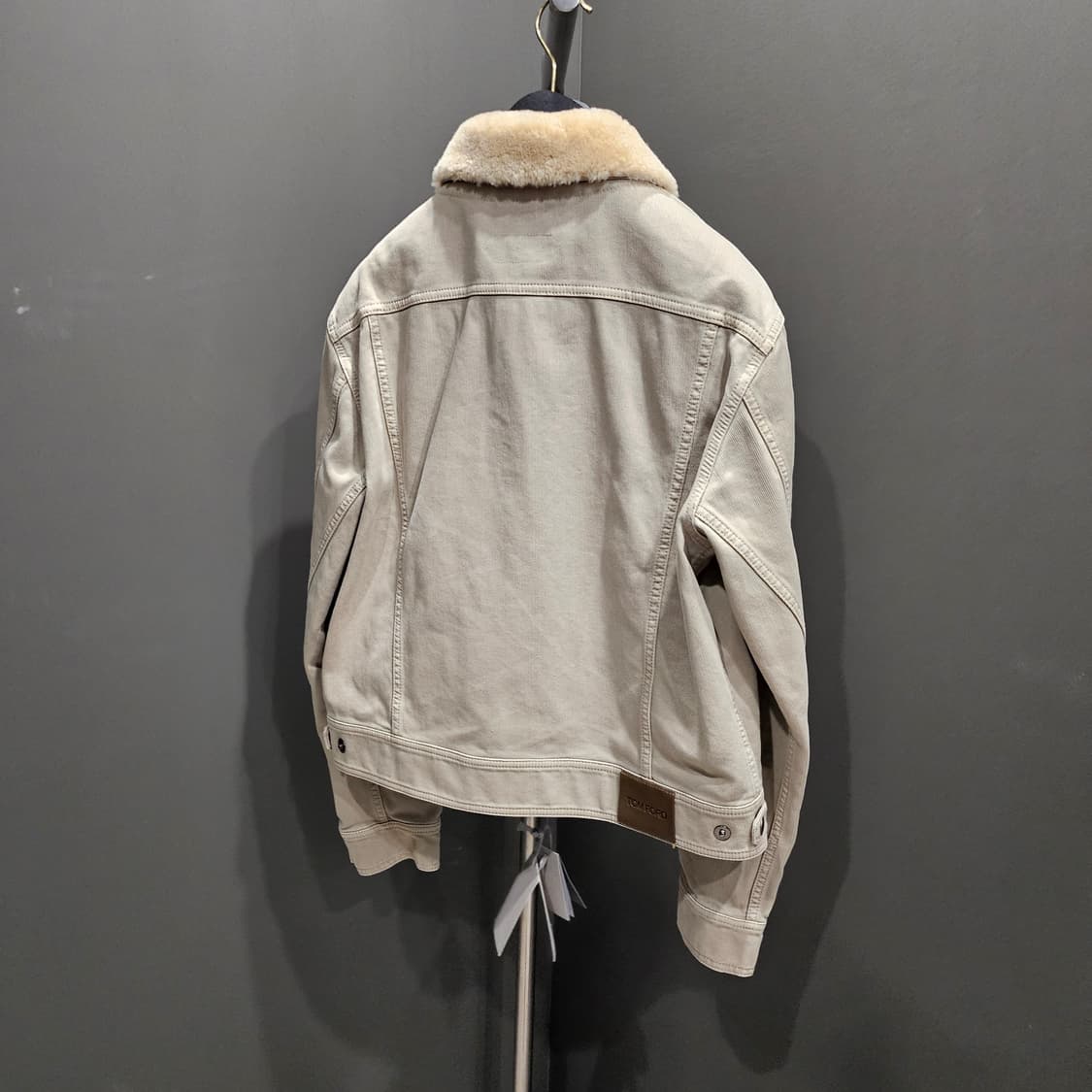 툠포드 베드포드 시어링 카라 코튼 트러커 블루종 상품이미지4