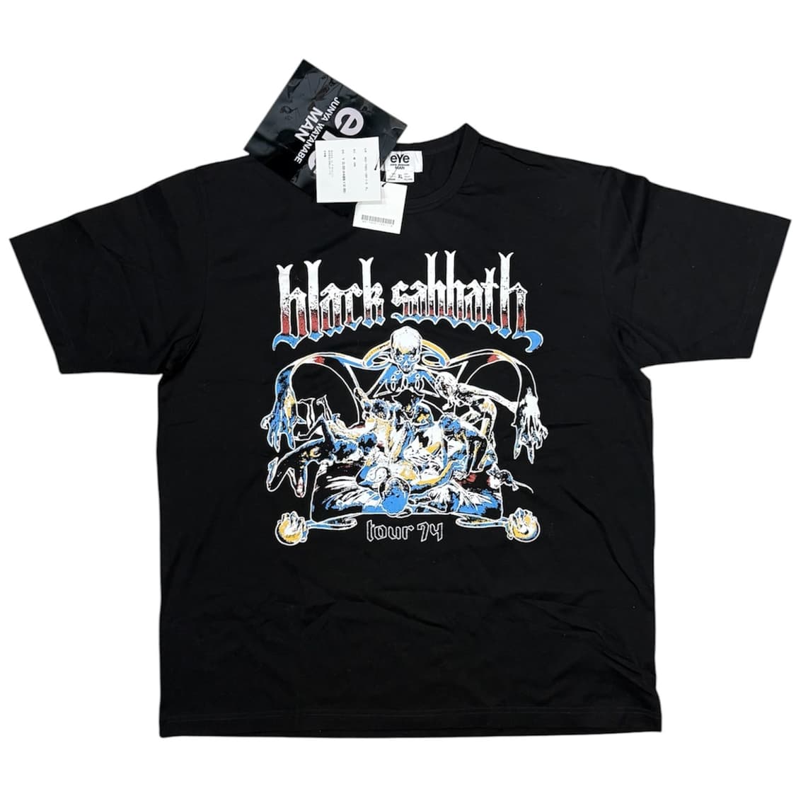 2024 준야 와타나베 블랙 사바스 반팔 티셔츠 새상품 풀구성 상품이미지1