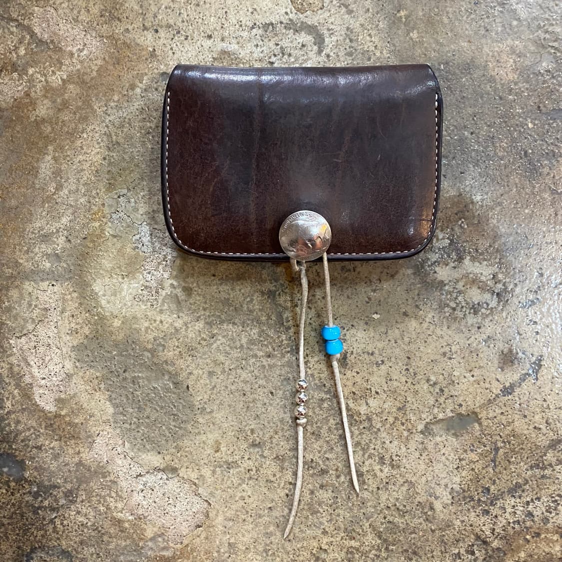 빈티지 에이징 가죽 지갑 상품이미지1