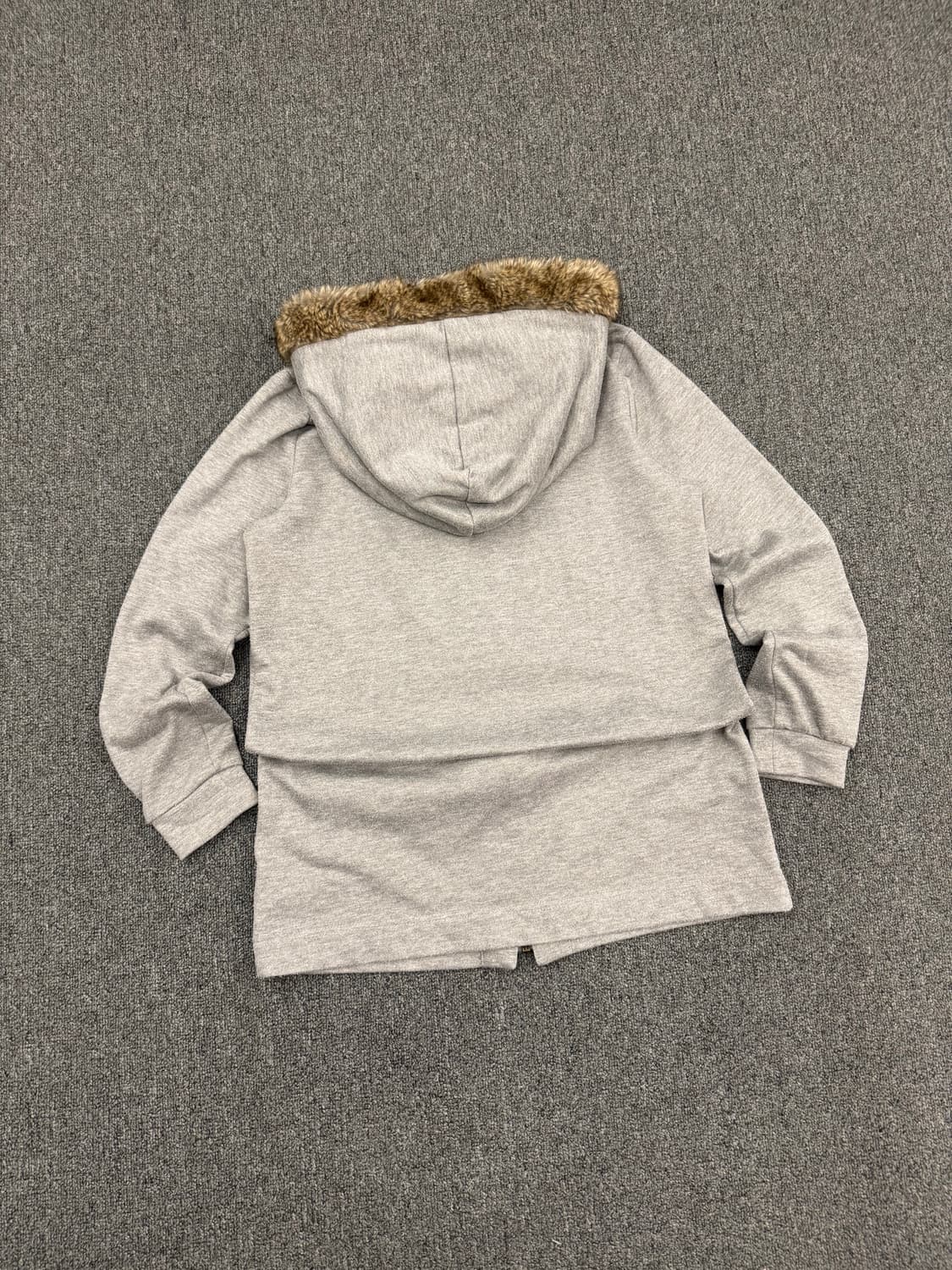 M)AXES 빈티지 그레이 퍼 후드집업 상품이미지4