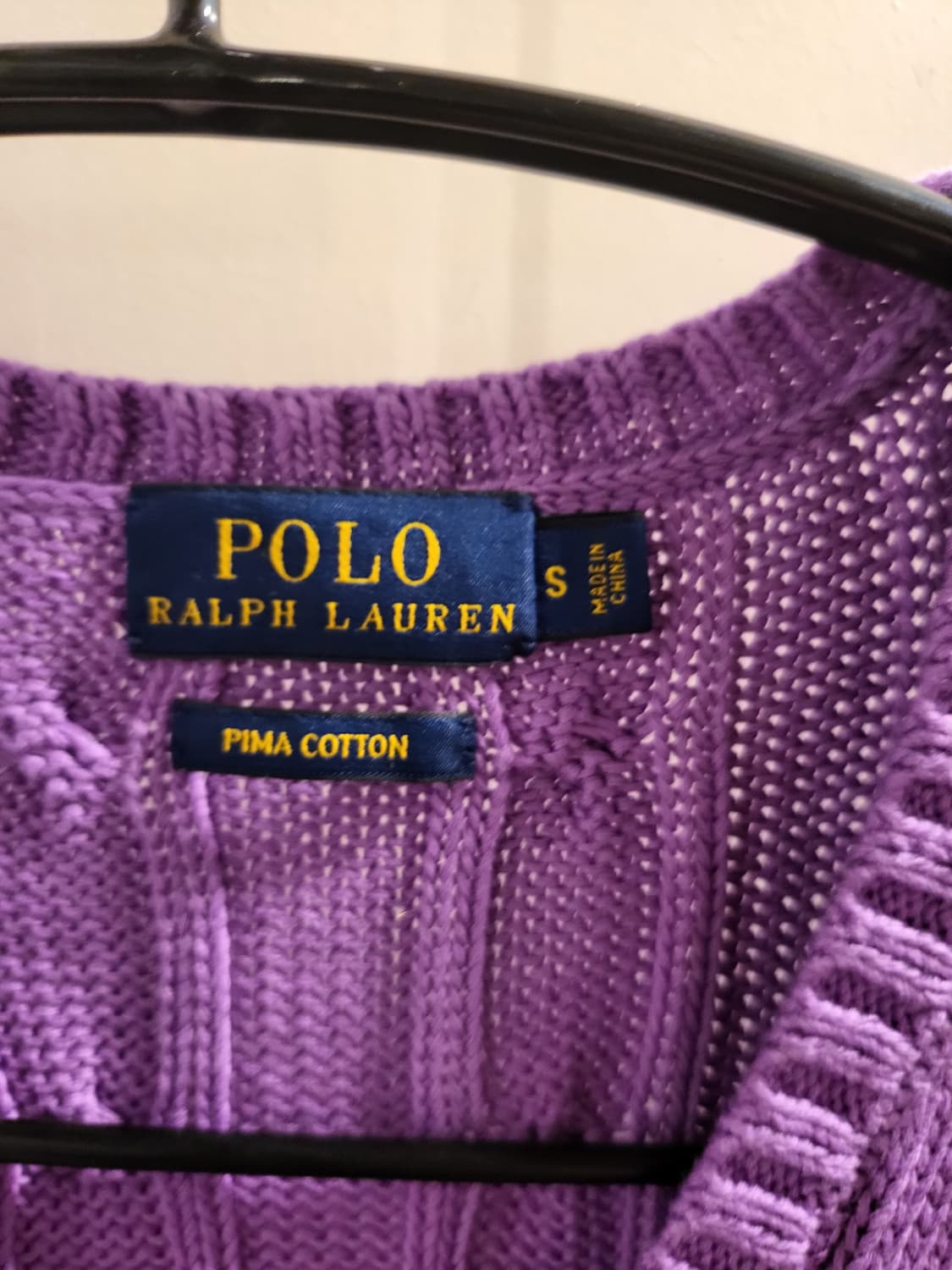 폴로 랄프로렌  브이넥 케이블 니트 상품이미지4