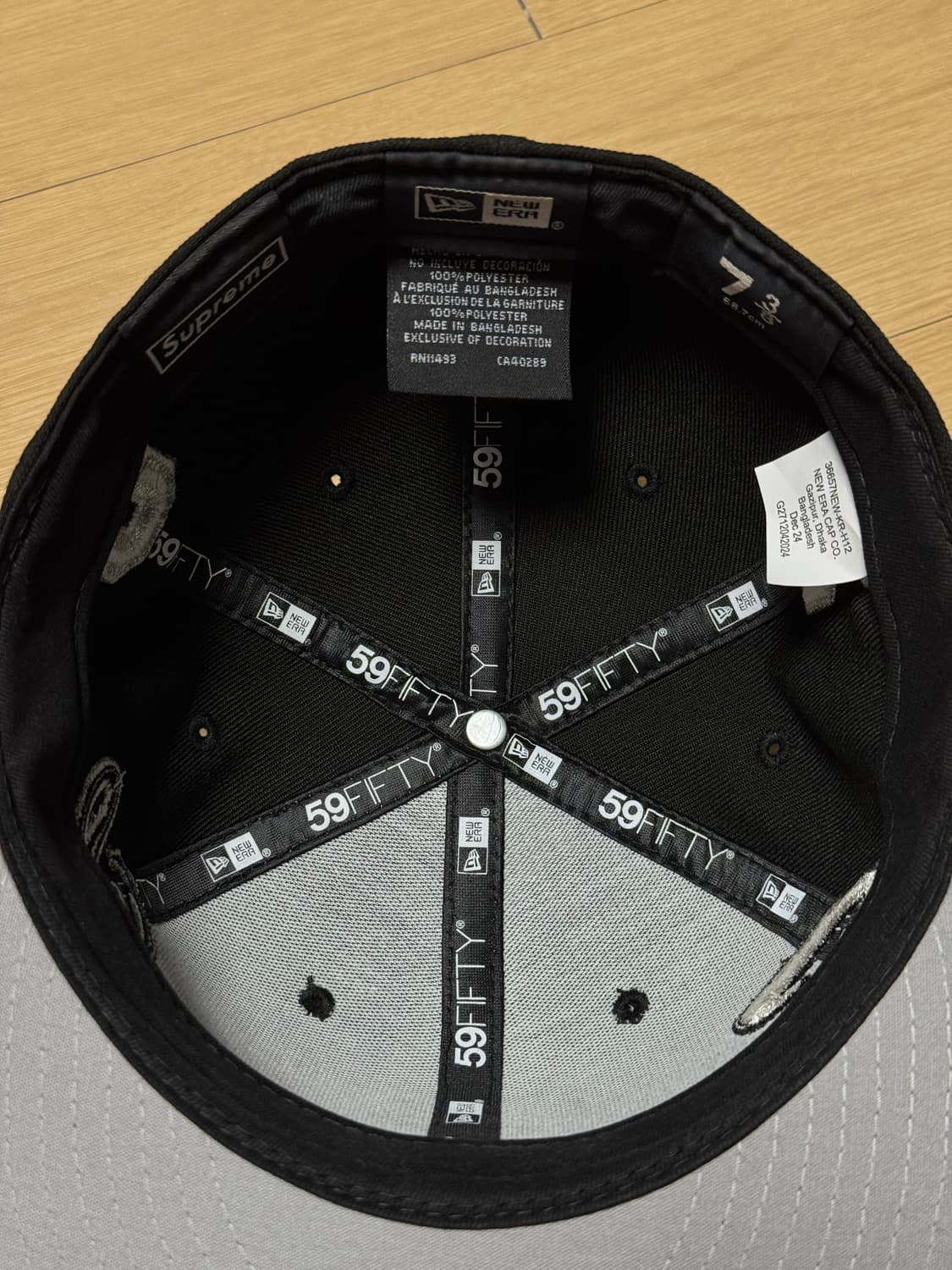 [738] 슈프림 25ss 멀티 s로고 뉴에라 블랙 상품이미지7