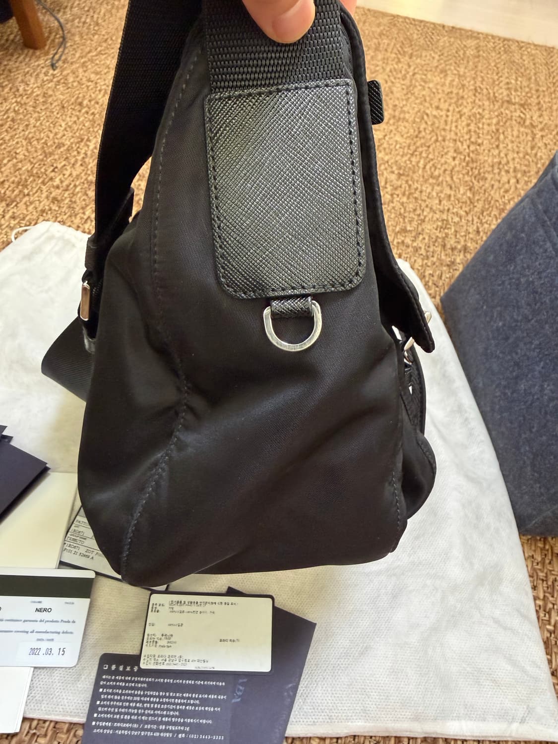 프라다 포코노 메신저 크로스백 새상품급 풀구성 상품이미지3