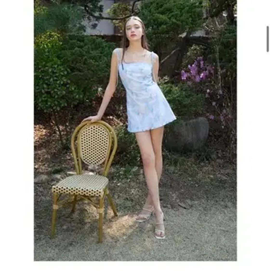 낫유어로즈 레이스 프릴 미니 원피스 상품이미지1